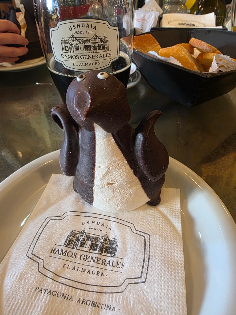 The famous meringue penguin from Ramos Generales