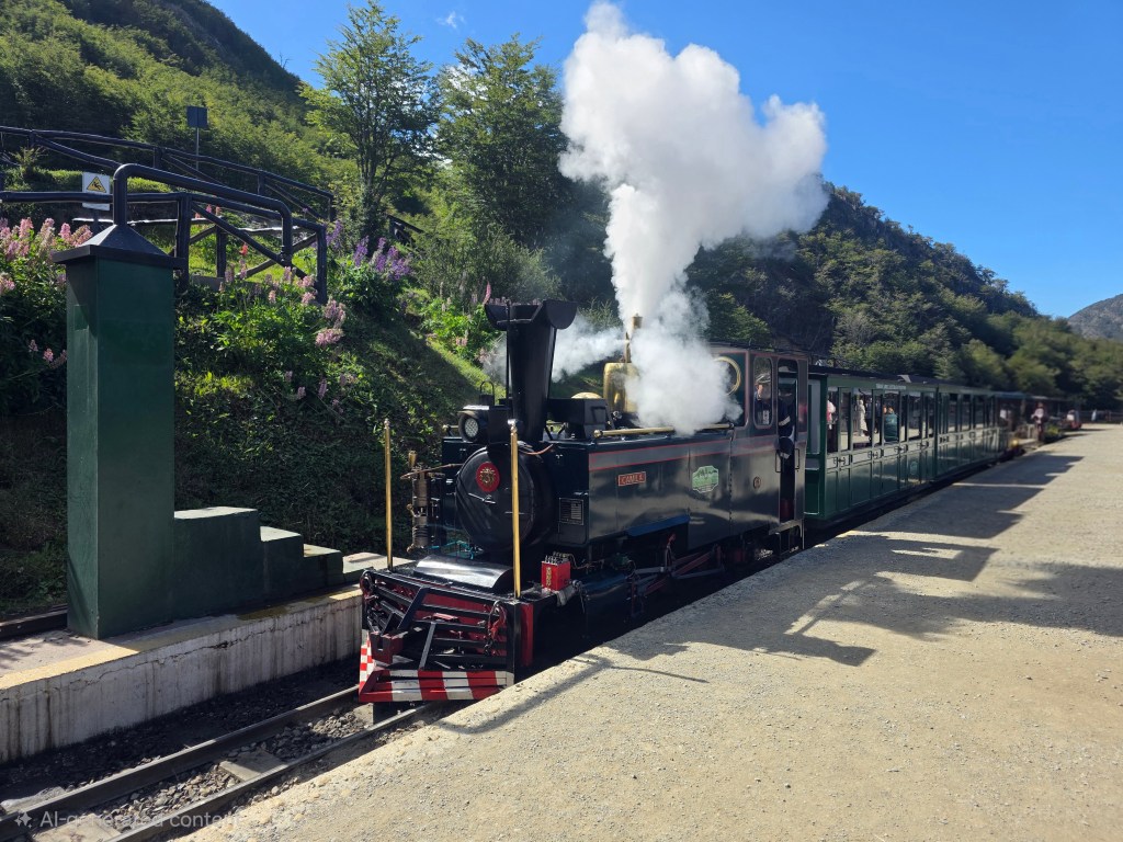 The other train departing the station