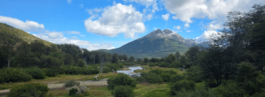 Parque Nacional Tierra fel Fuego at the station midway along Tren del Fin del Mundo